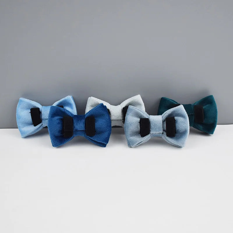 Collier | Noeud Papillon | 5 Teintes Bleues