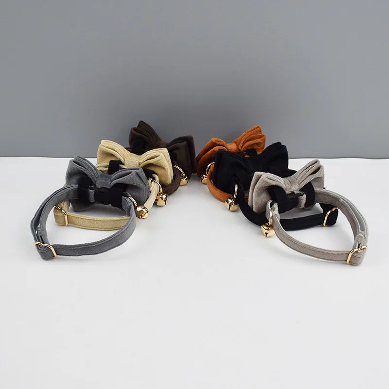 Collier | Noeud Papillon | 6 Teintes Automne Sobres