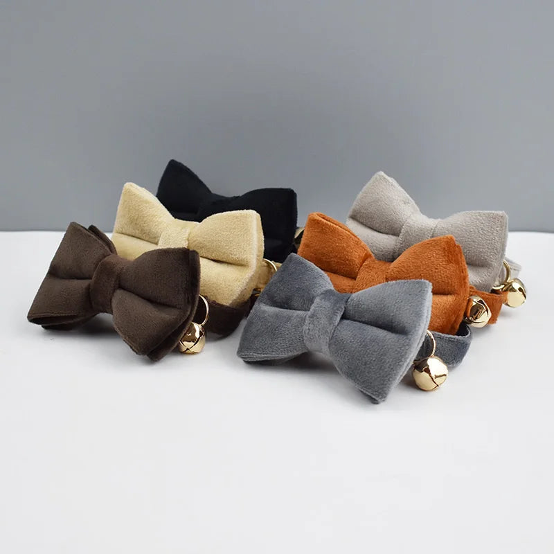 Collier | Noeud Papillon | 6 Teintes Automne Sobres